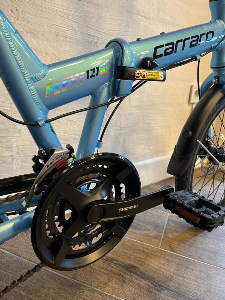 CARRARO FLEXİ 121 HD 21 SHİMANO VİTES ALÜMİNYUM KADRO KATLANIR BİSİKLET