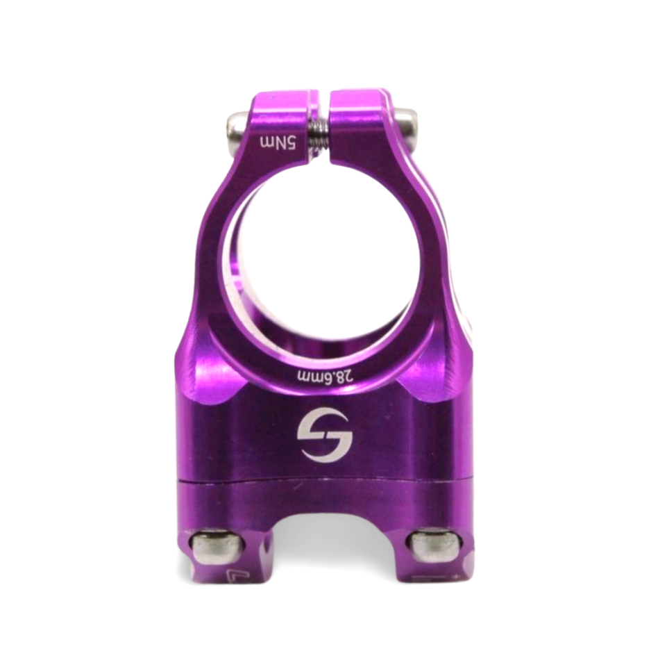 Lunje 31.8mm Alüminyum Dayanıklı Mor Gidon Boğazı