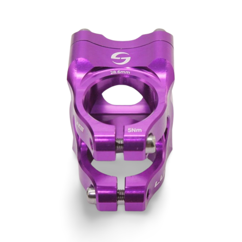 Lunje 31.8mm Alüminyum Dayanıklı Mor Gidon Boğazı