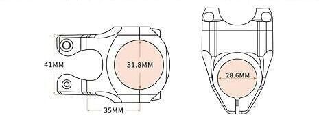 Lunje 31.8mm Alüminyum Dayanıklı Rainbow Gidon Boğazı