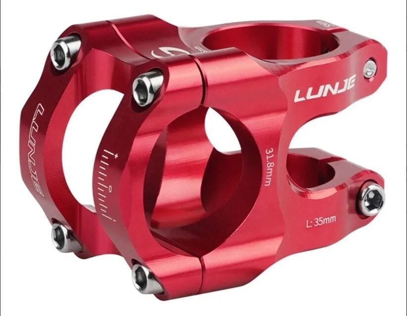 Lunje 31.8mm Alüminyum Dayanıklı Kırmızı Gidon Boğazı