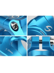 Lunje 31.8mm Alüminyum Dayanıklı Mavi Gidon Boğazı