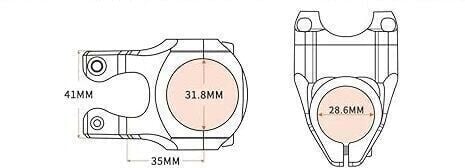 Lunje 31.8mm Alüminyum Dayanıklı Mavi Gidon Boğazı