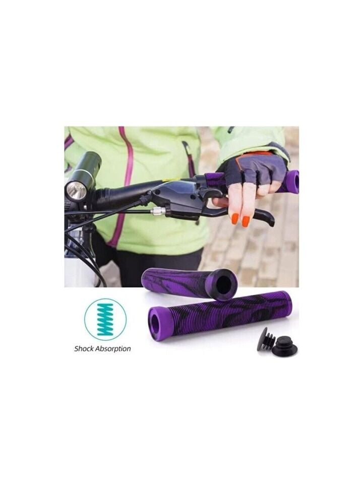 Uzun Mor Renkli Elcik 17CM Tıpalı Bisiklet Scooter Elciği Dirt Jump Elcik