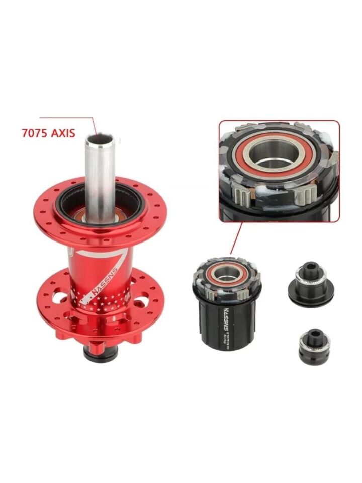 Hassans Pro 7 Yüksek Sesli Kırmızı 32 Delik Vidalı Disk Uyumlu Arka Göbek