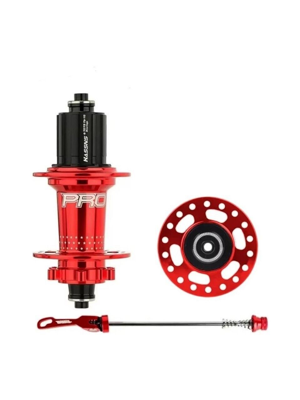 Hassans Pro 7 Yüksek Sesli Kırmızı 32 Delik Vidalı Disk Uyumlu Arka Göbek