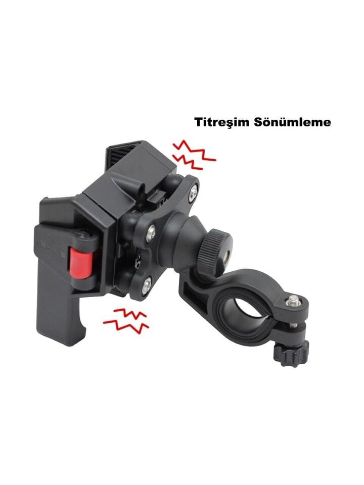 İmpact Titreşim Sönümleyici Qr Mandallı Direksiyon Montajlı Telefon Tutacağı