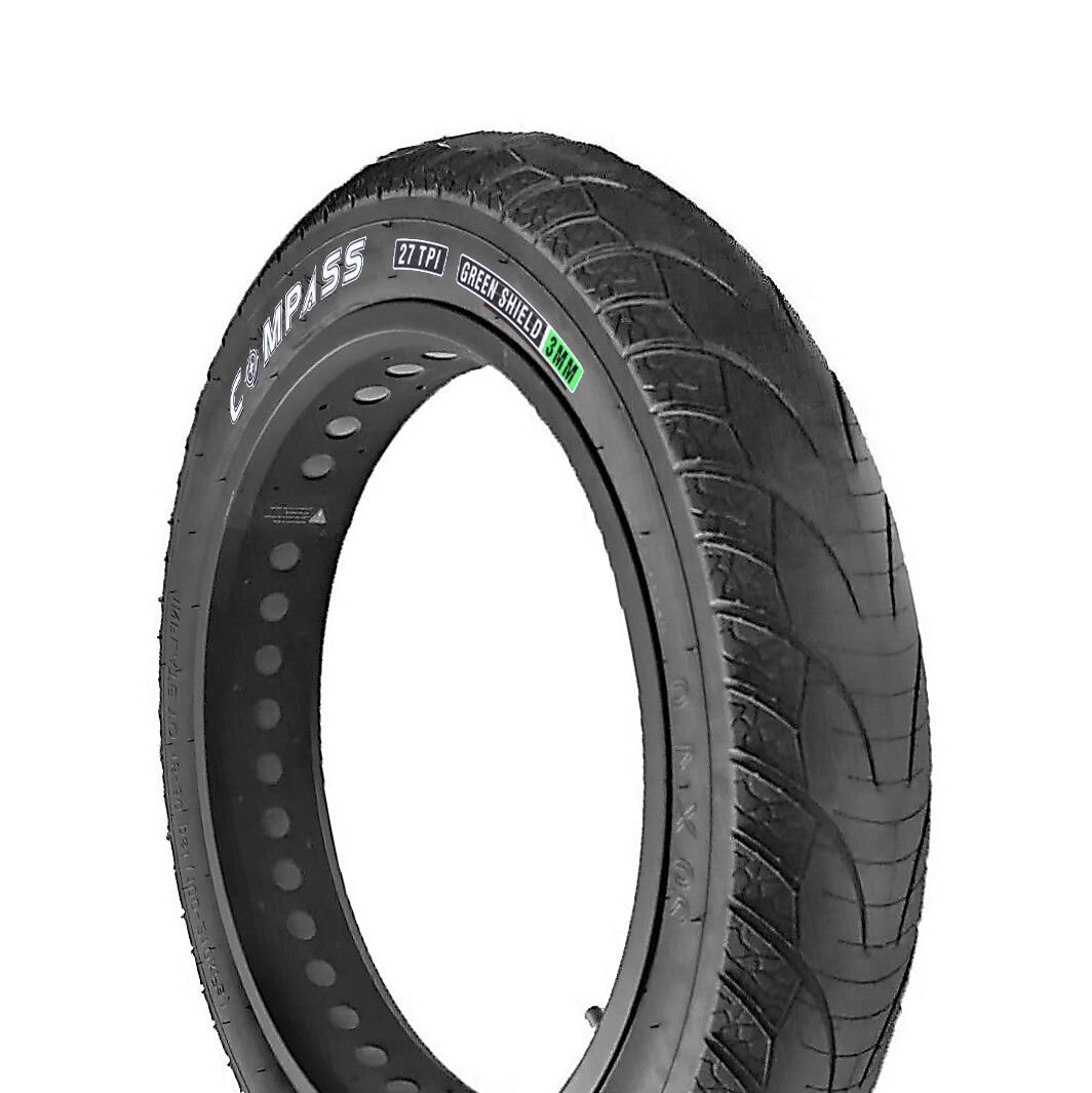Compass Elektrikli Bisiklet Fat Bike 20x4.0 3mm Zırhlı Asfalt Lastiği