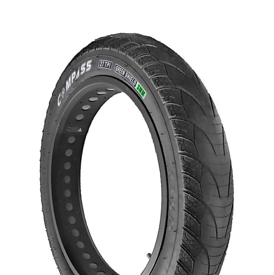 Compass Elektrikli Bisiklet Fat Bike 20x4.0 3mm Zırhlı Asfalt Lastiği