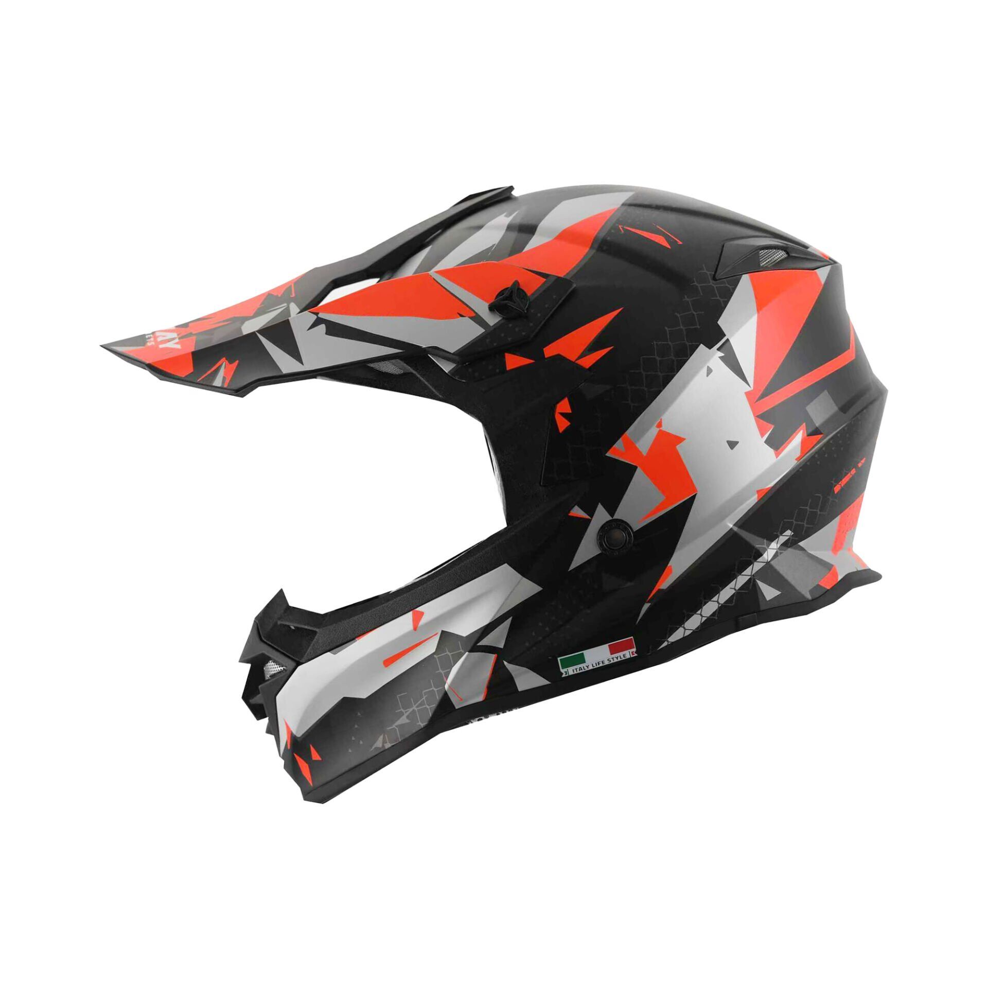 SWAY SW 617 Cross Full Face Kask M Beden 57-58cm Siyah Turuncu
