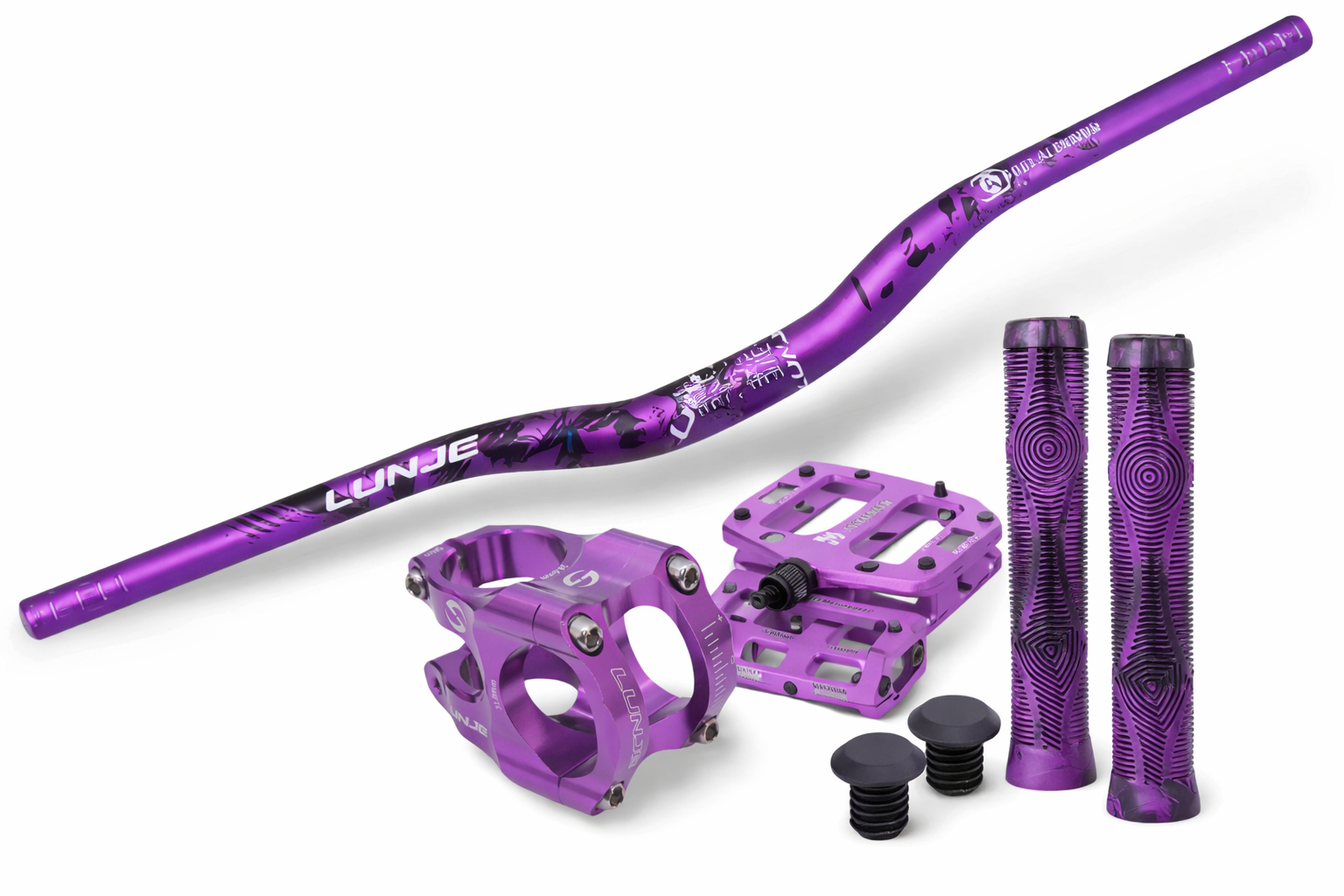 MOR RENK BİSİKLET MODİFİYE SETİ LUNJE GİDON & GİDON BOĞAZI EVO PEDAL