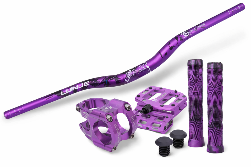 MOR RENK BİSİKLET MODİFİYE SETİ LUNJE GİDON & GİDON BOĞAZI EVO PEDAL